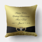 ゴールデン結婚ズ記念写真装飾用クッション クッション (裏面)