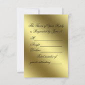 ゴールデン結婚ズ記念写真RSVP 出欠カード (裏面)