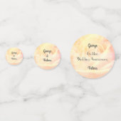 ゴールデン結婚ズ記念日のテーブル紙吹雪 コンフェッティ (正面)