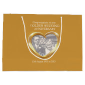 ゴールデン結婚ズ記念日抱き枕 ラージペーパーバッグ (裏面)