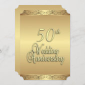 ゴールデン結婚ズ記念日招待状 招待状 (正面/裏面)