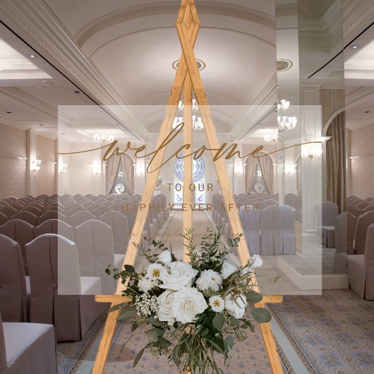 ゴールデン結婚ズ・ウェルカム | あなたは来てとても嬉しい アクリルサイン