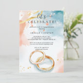 ゴールデン結婚ズ・リング婚約パーティ 招待状 (スタンド正面)