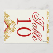 ゴールデン結婚フラワーズのナンバーズはがき ポストカード (裏面)