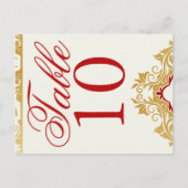 ゴールデン結婚フラワーズのナンバーズはがき ポストカード (正面)