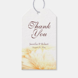 ゴールデン結婚フローラの感謝 ギフトタグ