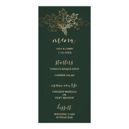 ゴールデン結婚ヴィン結婚ヤードのメニュー ラックカード