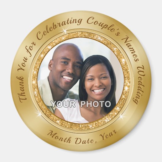 ゴールデン結婚式の引き出物。マグネット結婚式の引き出物格安 マグネット (正面)