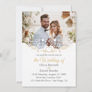 ゴールデン結婚式招待状カード（写真あり） 招待状