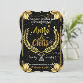 ゴールデン結婚式招待状 (スタンド正面)