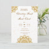 ゴールデン結婚式招待状 招待状 (スタンド正面)