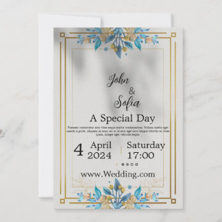 ゴールデン結婚式招待状 招待状