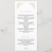 ゴールデン結婚式 プログラム (裏面)