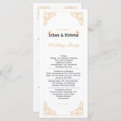 ゴールデン結婚式 プログラム (正面/裏面)