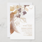 ゴールデン結婚秋のブライダルシャワーID655 招待状 (正面)