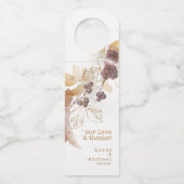 ゴールデン結婚秋の果実の愛感謝していID655 ボトルネックタグ (正面)