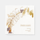 ゴールデン結婚秋の果実ID655 スタンダードカクテルナプキン (正面)