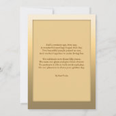 ゴールデン結婚記念日招待状 招待状 (裏面)