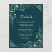 ゴールデン結婚開花詳細 エンクロージャーカード (正面)