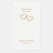 ゴールデン結婚50周年ハートパーソナライズされた (正面)