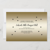 ゴールデン結婚50周年紙吹雪エレガント 招待状 (裏面)