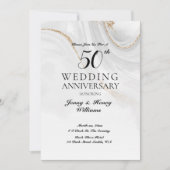 ゴールデン結婚50周年記念お祝い 招待状 (正面)