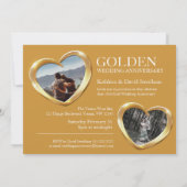 ゴールデン結婚50周年記念ハートパーティー 招待状 (裏面)