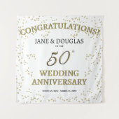 ゴールデン結婚50周年記念パーティー タペストリー (正面)