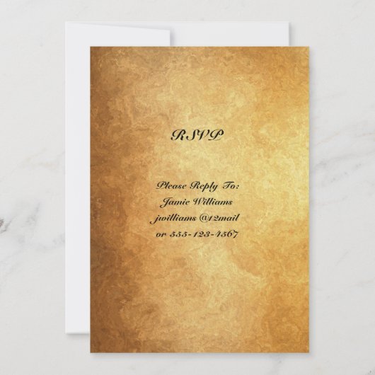 ゴールデン結婚50周年記念パーティー 招待状 (裏面)