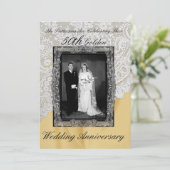 ゴールデン結婚50周年記念写真 招待状 (スタンド正面)