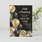 ゴールデン結婚50周年記念写真 招待状 (スタンド正面)