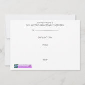 ゴールデン結婚·アンビナリー·招待状 招待状 (裏面)