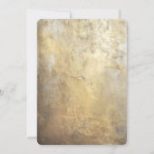 ゴールデン絵を描結婚式招待状 招待状 (裏面)