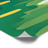 ゴールデン絵画ウォーターフォールとロッキー周辺 ポスター (角)