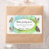 ゴールデン縁どピンク卵モダンカートンラベル ラベル (インサイチュ)