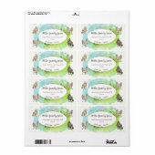 ゴールデン縁どピンク卵モダンカートンラベル ラベル (フルシート)