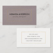 ゴールデン縁どブラック |レザー 名刺 (正面/裏面)