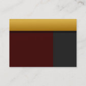 ゴールデン縁どプロフィールカード 名刺 (裏面)