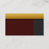 ゴールデン縁どプロフィールカード 名刺 (裏面)