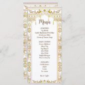 ゴールデン縁どマンダプインディアン結婚のメニュー (正面/裏面)