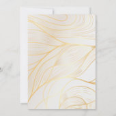 ゴールデン縁ど誕生日招待状 招待状 (裏面)