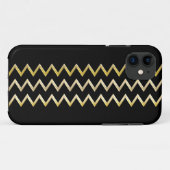 ゴールデン縁ど – ジグザグ+背中とアイディア Case-Mate iPhoneケース (裏面(横))