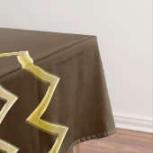 ゴールデン縁ど – ジグザグ+背中と文字 テーブルクロス (インサイチュ)