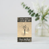 ゴールデン美しいロゴ |グリッターグラマー 名刺 (スタンド正面)