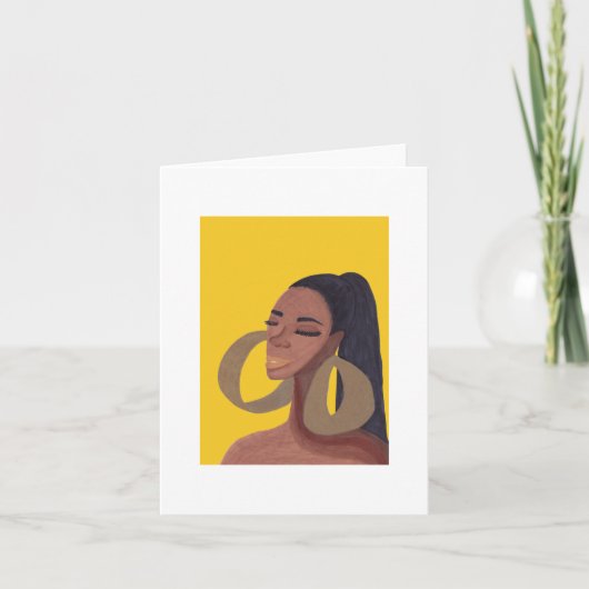 ゴールデン美しい サンキューカード (正面)