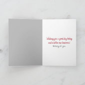 ゴールデン考えるレトリエバーの カード (内部)