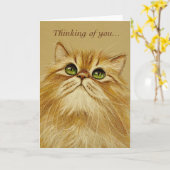 ゴールデン考えキャッツオブユー – カード (黄色い花)