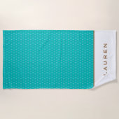 ゴールデン航海の⎢パーソナライズされたビーチタオル ビーチタオル (正面)