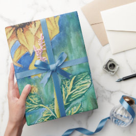 ゴールデン花びら ラッピングペーパー