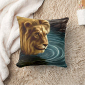 ゴールデン芸術的ライオン装飾用クッション クッション (ブランケット)